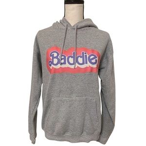 NEW ‘Baddie’ Letter Print Hooded Sweatshirt